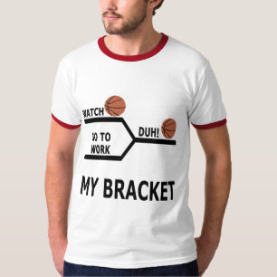 Camisetas divertidas del soporte del baloncesto de