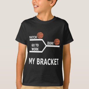 Camisetas divertidas del soporte del baloncesto de
