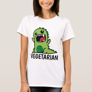 Camisetas divertidas del VEGETARIO DINOSAUR