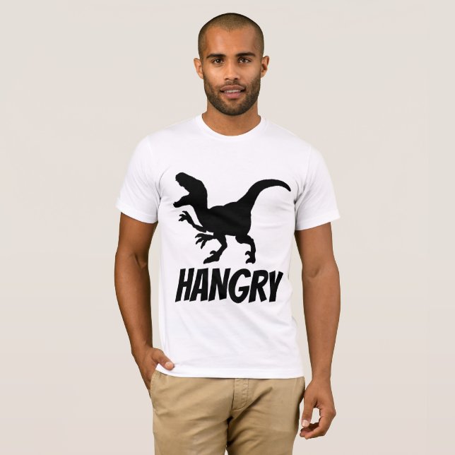 Camisetas divertidas HANGRY (HAMBRY/ANGRY) (Anverso completo)