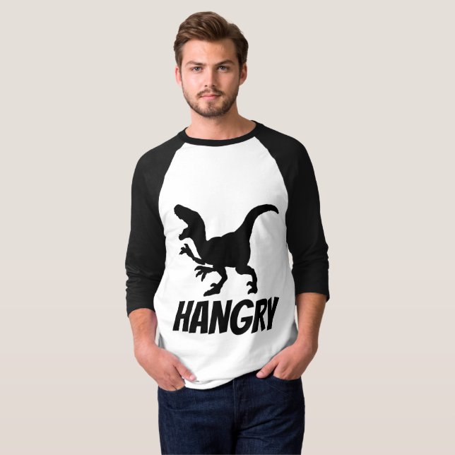 Camisetas divertidas HANGRY (HAMBRY/ANGRY) (Anverso completo)