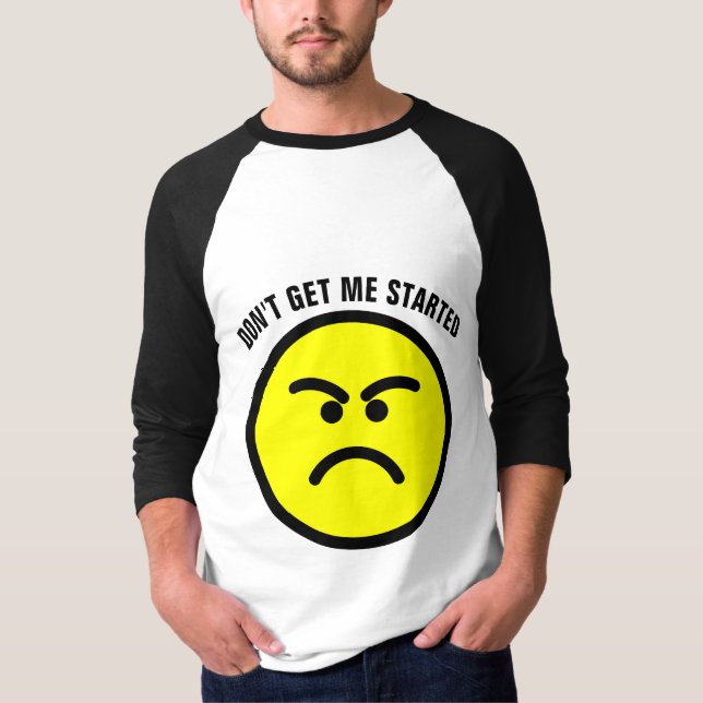 Camisetas divertidas, NO ME INICIEN. (Anverso)