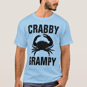 Camisetas divertidas para abuelos, "CRABBY CRAB"