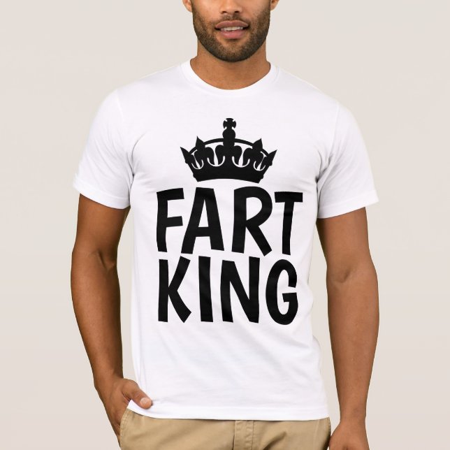 Camisetas divertidas para DAD, FART KING (Anverso)