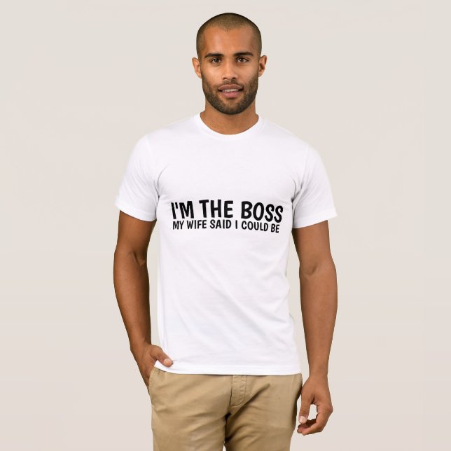 Camisetas divertidas para el marido, BOSS (Anverso completo)