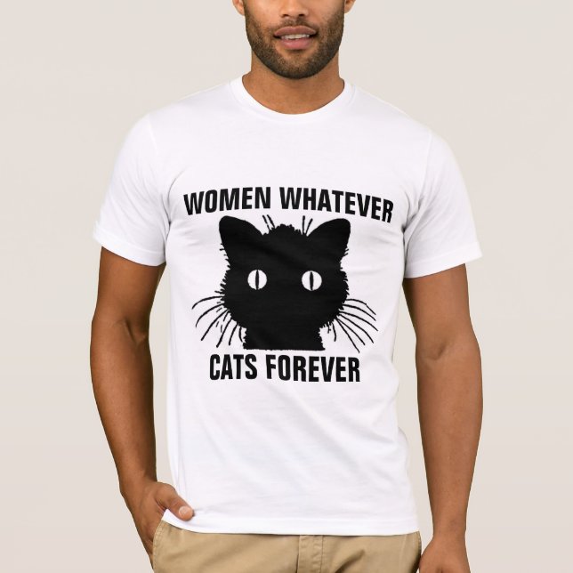 Camisetas divertidas para hombres, GATOS PARA SIEM (Anverso)