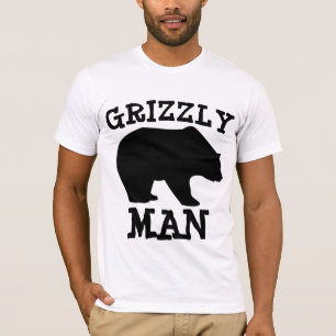 Camisetas divertidas para hombres, GRIZZLY MAN