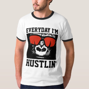 Camisetas divertidas para hombres, HUSTLIN'