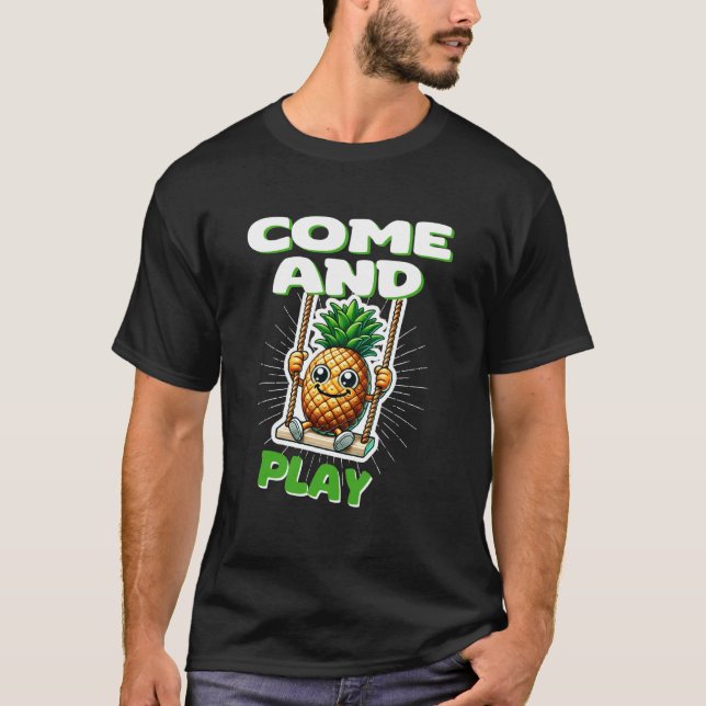 Camisetas Divertidas para Intercambiadores - Piña  (Anverso)