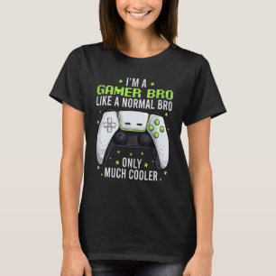 Camisetas divertidas para jugadores, hermano friki