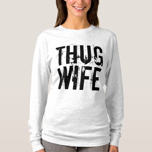 Camisetas divertidas para la mujer de THUG (Anverso)