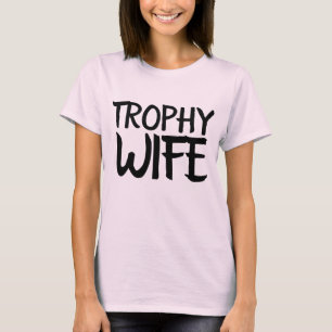 Camisetas divertidas para mujeres ESPOSA TROFEO