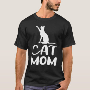 Camisetas divertidas para mujeres mamá de gato div