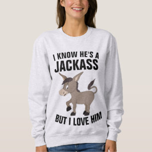 Camisetas divertidas para mujeres, sé que él es un