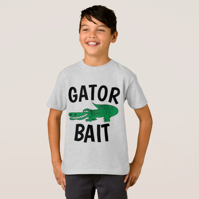 Camisetas divertidas para niños, GATOR BAIT (Anverso completo)