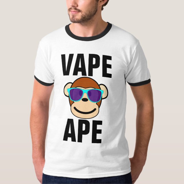 Camisetas divertidas VAPE APE (Anverso)