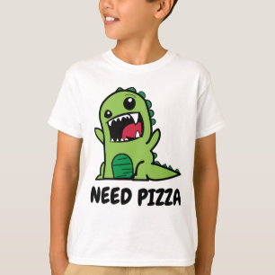 Camisetas divertido de la pizza para los niños