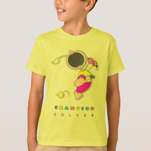 Camisetas divertido del golfista