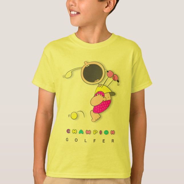 Camisetas divertido del golfista (Anverso)