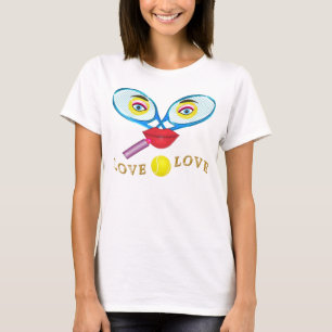 Camisetas divertido del tenis del desgaste activo
