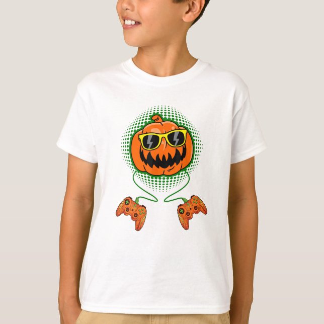 Camisetas divertidos de los jugadores de Halloween (Anverso)