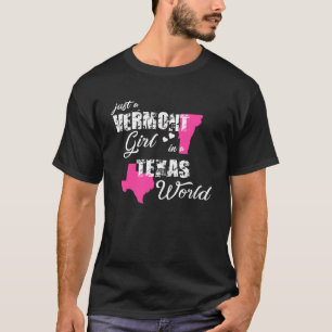 Camisetas divertidos de Vermont un chica de Vermon