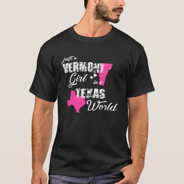 Camisetas divertidos de Vermont un chica de Vermon (Anverso)