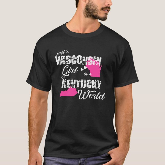 Camisetas divertidos de Wisconsin, un chica de Wis (Anverso)