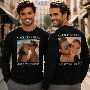 Camisetas Doble Cara, Foto y Texto Personalizados