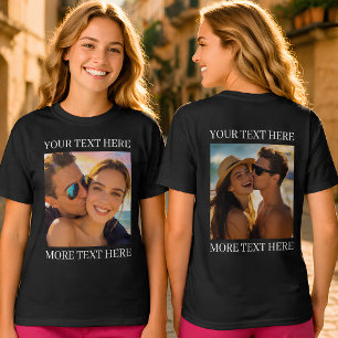 Camisetas Doble Cara, Foto y Texto Personalizados