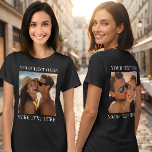 Camisetas Doble Cara, Foto y Texto Personalizados