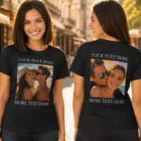 Camisetas Doble Cara, Foto y Texto Personalizados