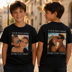 Camisetas Doble Cara, Foto y Texto Personalizados