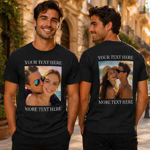 Camisetas Doble Cara, Foto y Texto Personalizados