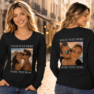 Camisetas Doble Cara, Foto y Texto Personalizados