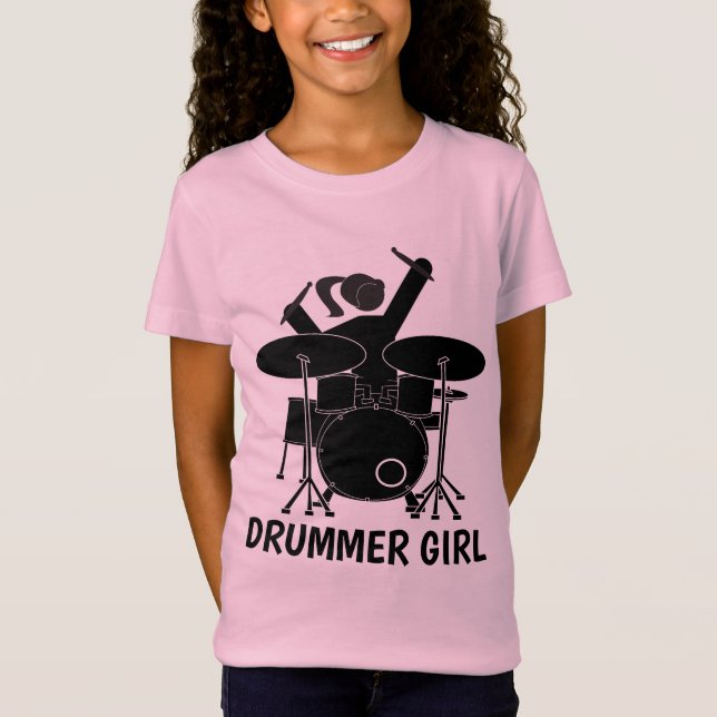 Camisetas DRUMMER GIRL (Anverso)