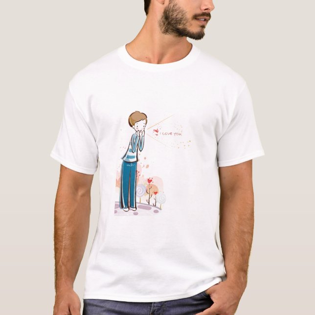 Camisetas dulces de los amantes (Anverso)