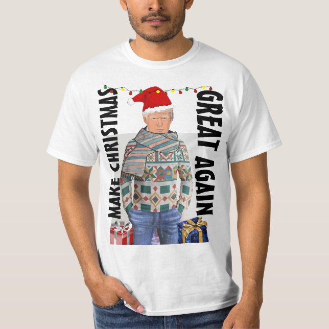 CAMISETAS DULCES DE LOS NAVIDADES DONALD TRUMP 202 (Anverso)