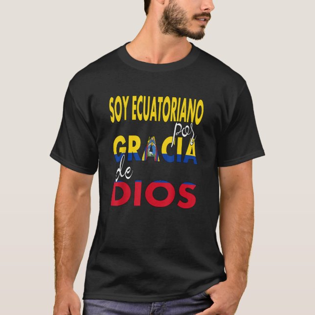 Camisetas Ecuador Camisa de Bandera Ecuatoriana Ca (Anverso)