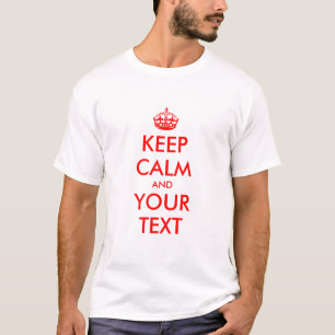 Camisetas editables de Keep Calm T para hombres y
