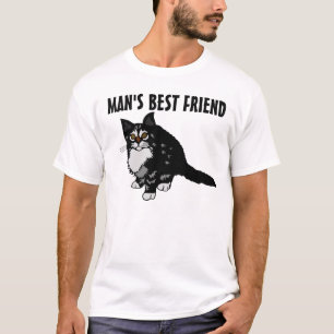 Camisetas EL MEJOR AMIGO DEL HOMBRE EL GATO