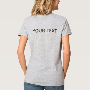 Camisetas elegantes añaden texto al diseño posteri