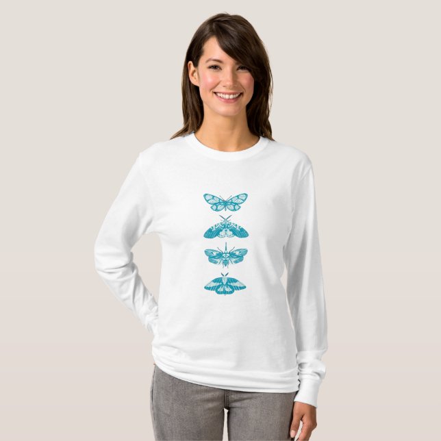 camisetas elegantes de moda para mujeres (Anverso completo)