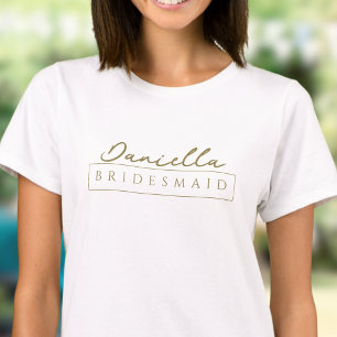 Camisetas elegantes para despedida de soltera con 