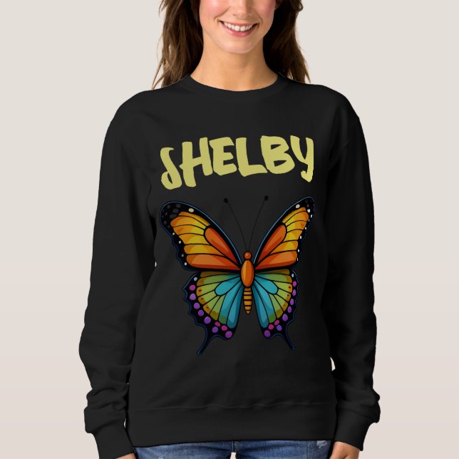 CAMISETAS EN CAMISETA DE LAS MUJERES DE MARIPOSAS  (Anverso)