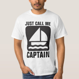 CAMISETAS EN CAMPO DE BARCO DE CAPITÁN