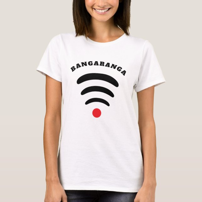 Camisetas en línea con texto Bangaranga (Anverso)