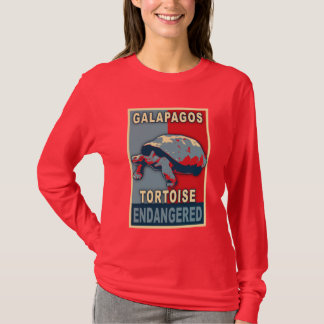 Camisetas en peligro del arte pop de la tortuga de