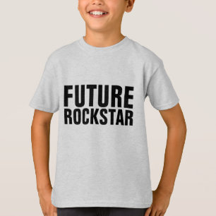 CAMISETAS EN T DE LOS NIÑOS DE LA ESTRELLA DE ROCK
