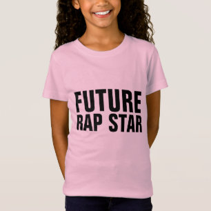 CAMISETAS EN T DE LOS NIÑOS DE LA ESTRELLA RAP FUT